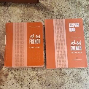 A-LM French Level One Vintage TextBook Exercise Book